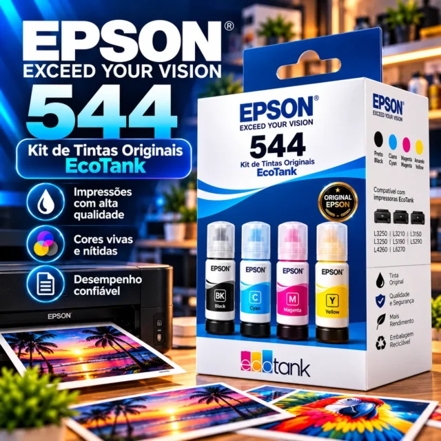 epson tinta 544 kit 4 cores